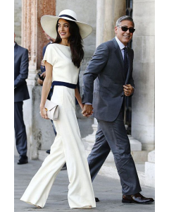 Amal Clooney White Pantsuit