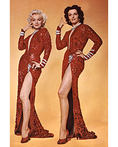 Marilyn Monroe Red Sequin Dress from Movie Gentlemen Prefer Blondes