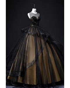 Sweetheart Bustier, Cascading Overskirt