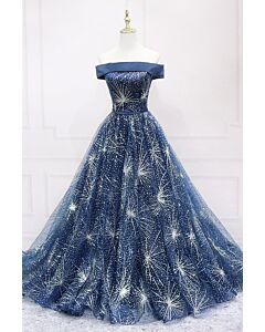 Starburst Soirée Off-Shoulder Dress