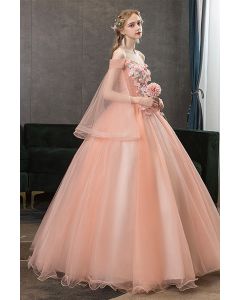 Blush Garden 3D Floral Princess Dress