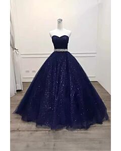 Starlight Waltz – Crystal Waist Evening Dress