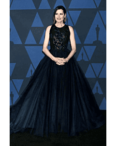 Geena Davis Black Lace Tulle Celebrity Evening Prom Dress Governors Awards 2019