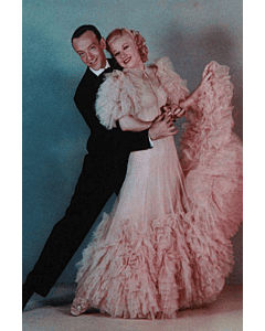Ginger Rogers Pink Dress in Movie Swing Time Costumes