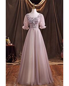 Moonlight Bloom – Romantic Lavender Dress