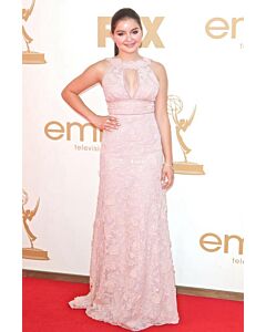 Ariel Winter Pink Lace Long Formal Prom Celebrity Dress Emmys 2011
