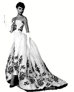 Eternal Grace – Sabrina–Inspired Ivory Embroidered Strapless High-Low Ball Gown 