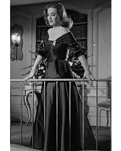 Bette Davis Black Off-the-shoulder Celebrity Evening Dress Movie "All About Eve"