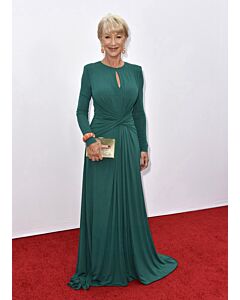 Helen Mirren Teal Green Long-sleeve Celebrity Formal Dress "Red 2" Premiere
