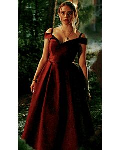 Hope Mikaelson Burgundy Red Dress in Legacies