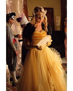 Jenny Humphrey Inspired Yellow Tulle Dress Masquerade Ball Gossip Girl