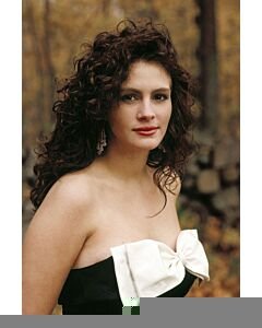 Julia Roberts Little Black Cocktail Party Dress with White Bow in Movie "Mystic Pizza"