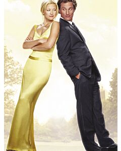 Golden Glow Kate Hudson Inspired How To Lose A Guy In 10 Days Yellow Satin V Neck Sheath Celebrity Formal Prom Dress