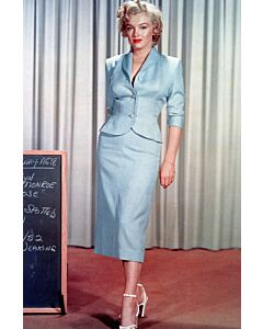 Marilyn Monroe Inspired 1950s Vintage Blue Suit in Movie "Niagara" Costume
