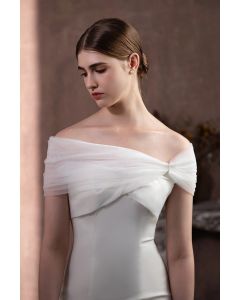 Sheer Tulle Bridal Wrap for Formal Wedding  Shawl