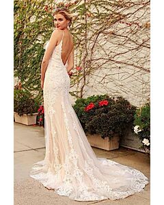 Mermaid Gown with Long Train for Formal