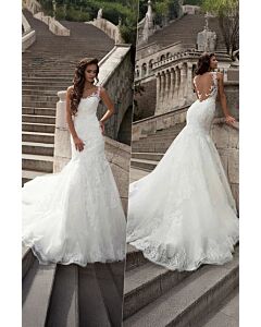 Lace Sweetheart Neckline Mermaid Gown with Long  for Formal Events