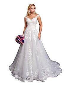 Lace  Ball Gown  Long Train for Formal Events
