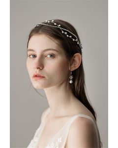 Elegant Pearl-Embellished Headband for Formal Events
