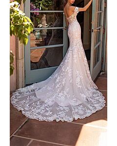 Lace Mermaid Gown Train for Formal Events