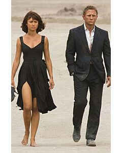 Olga Kurylenko Black Dress Quantum of Solace James Bond Movie