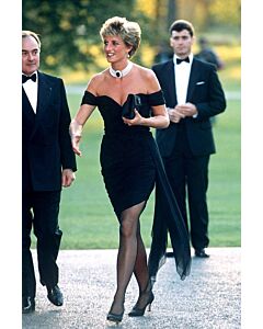 Princess Diana Black Off the Shoulder “Revenge Dress” Kensington Palace Gala 1994
