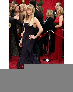 Reese Witherspoon Inspired Purple Strapless Mermaid Celebrity Dress Oscars 2007