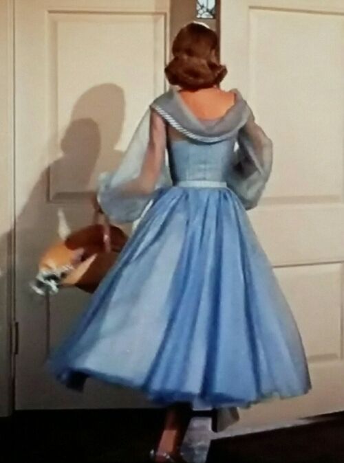 Grace Kelly Blue Organza Dress in 1950s Movie High Society