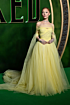Ariana Grande Inspired Yellow Off-the-Shoulder A-line Evening Gown - main reference image