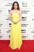 Molly Gordon Inspired Yellow Strapless A-Line Evening Gown - main reference image