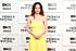 Molly Gordon Inspired Yellow Strapless A-Line Evening Gown - additional reference image 2