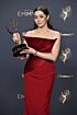 Cristin Milioti Inspired Red Off-the-Shoulder Column Evening Gown - additional reference image 4
