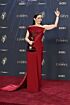 Cristin Milioti Inspired Red Off-the-Shoulder Column Evening Gown - additional reference image 5
