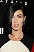 Paz Vega Inspired Red and Black and White Round Neck Colour-Block Column Knee-Length Dress - additional reference image 4