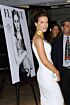 Kate Beckinsale Inspired White Plunging V-Neck Cutout Column Midi Dress - additional reference image 3