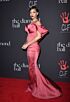 Rihanna Inspired Rose Pink Off-the-Shoulder Mermaid Evening Gown - additional reference image 2