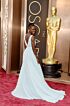 Lupita Nyongo Inspired Pale Blue Plunging V-Neck Pleated A-Line Evening Gown - additional reference image 2