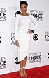 Jennifer Hudson Inspired White Bateau Draped Slit Column Midi Dress - additional reference image 3