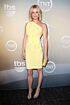 Rebecca Romijn Inspired Yellow One-Shoulder Draped Column Knee-Length Dress - additional reference image 3