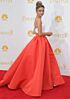 Sarah Hyland Inspired White and Coral Two-Piece Square Neck Ball Gown - additional reference image 4