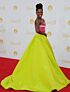 Teyonah Parris Inspired Pink and Lime Straight Neckline Column Evening Gown - additional reference image 4