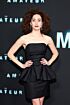 Emmy Rossum Inspired Black Strapless Column Mini Dress - additional reference image 3