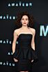 Emmy Rossum Inspired Black Strapless Column Mini Dress - additional reference image 4