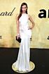 Natasha Poly Inspired White Round Neck Mermaid Evening Gown - main reference image