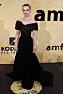 Amy Jackson Inspired Black Off-the-Shoulder Pleated Mermaid Evening Gown - additional reference image 2