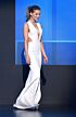Kate Beckinsale Inspired White Plunging V-Neck Cutout Mermaid Evening Gown - additional reference image 3