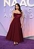 Jurnee Smollett Inspired Burgundy Strapless Draped A-Line Evening Gown - additional reference image 3
