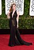Jessica Chastain Inspired Bronze Halter Draped Column Evening Gown - additional reference image 3