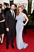 Amy Adams Inspired Pale Blue One-Shoulder Draped Column Evening Gown - additional reference image 2