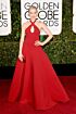 Taylor Schilling Inspired Red Halter Ball Gown - main reference image